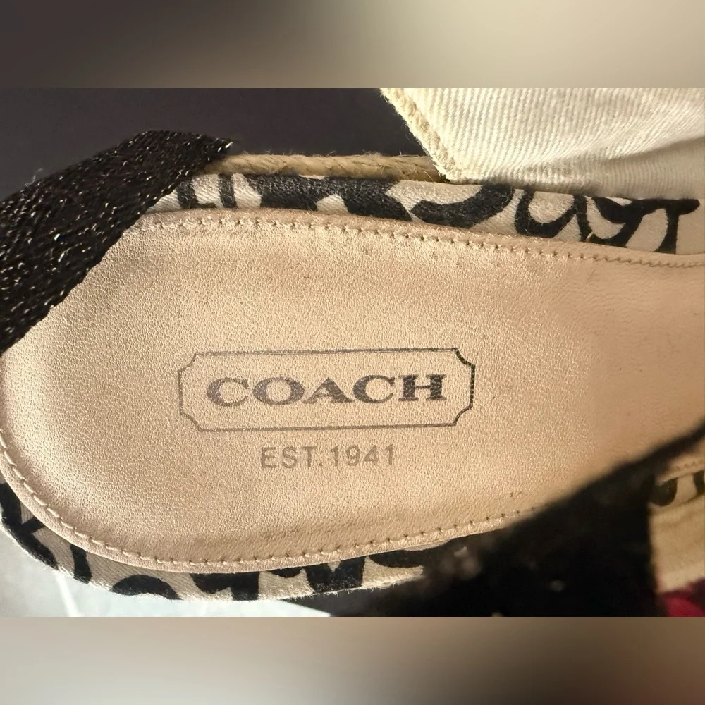 Coach espadrille wedge